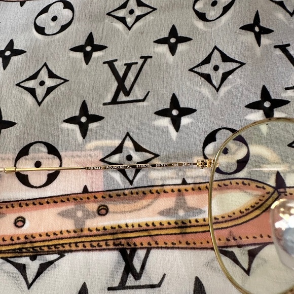 Ray Ban Round Blue-Light Clear Evolve in Polished Gold - Picture 5 of 7